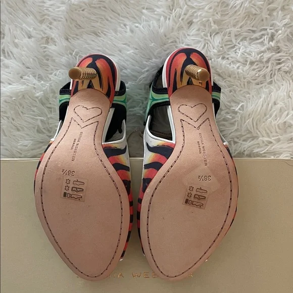 Sophia Webster 38.5 NWT Rousseau Jungle 100 heels. Never worn. Bought for $735 - Picture 5 of 9